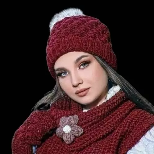 25 مدل کلاه و شال بافتنی دخترانه فانتزی 25