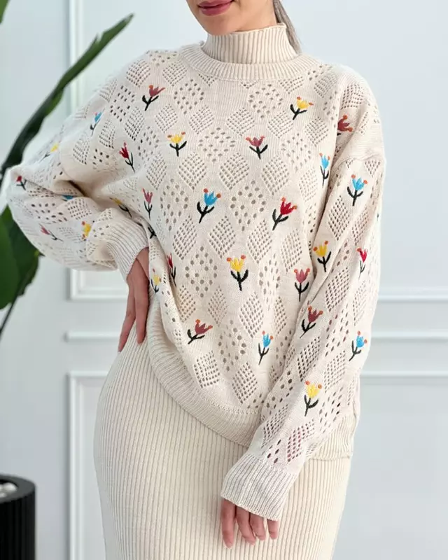 مدل بلوز بافت دخترانه 9