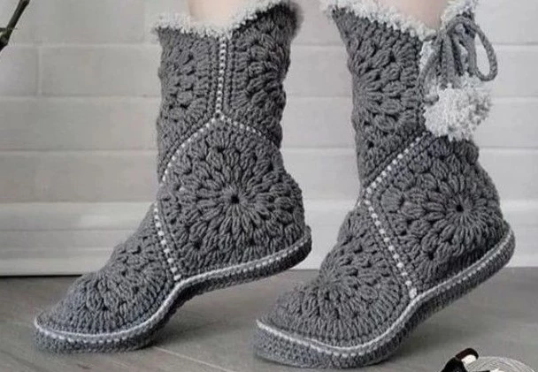مدل جوراب بافتنی زنانه 15
