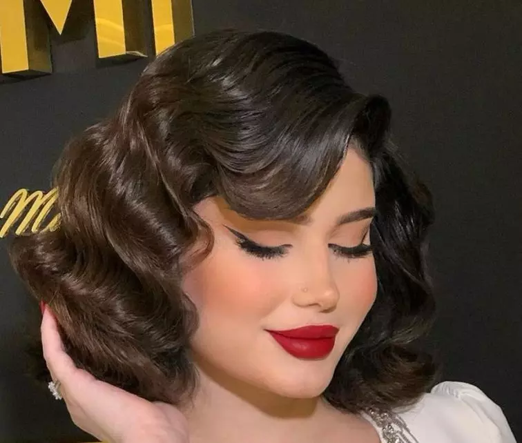 مدل مو باز مجلسی برای موی کوتاه 10