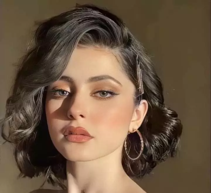 مدل مو باز مجلسی برای موی کوتاه 5