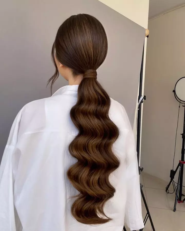 مدل موی دم اسبی شیک برای عروسی 22