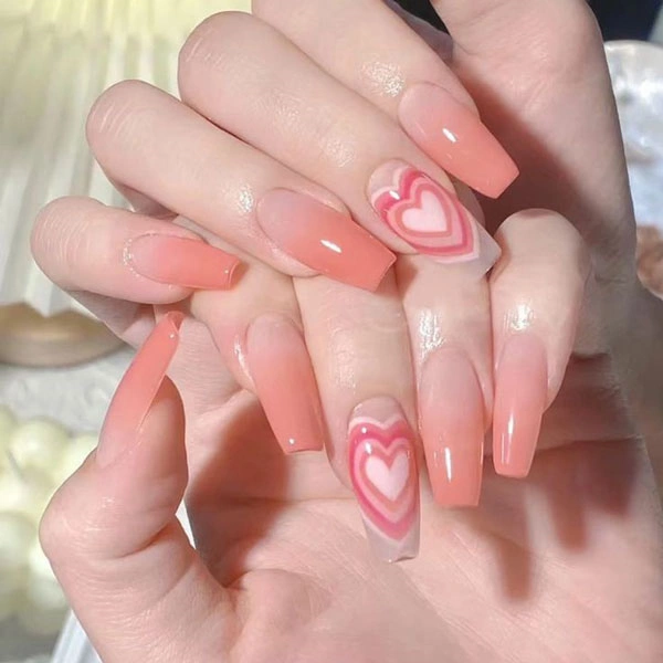 مدل ناخن دخترانه فانتزی عاشقانه 30