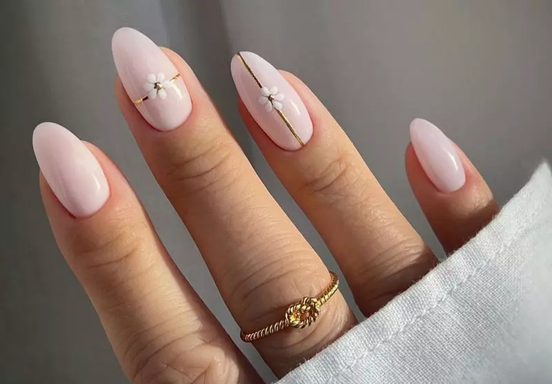 مدل ناخن مینیمال دخترانه 19