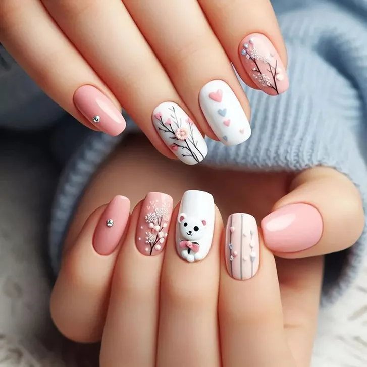 مدل ژلیش ناخن عروسکی فانتزی 1 مدل ژلیش ناخن عروسکی فانتزی 1