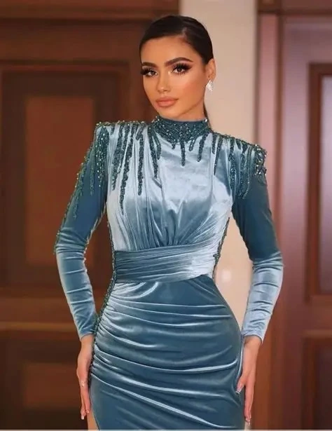 لباس مجلسی مخمل ترند 2026 25