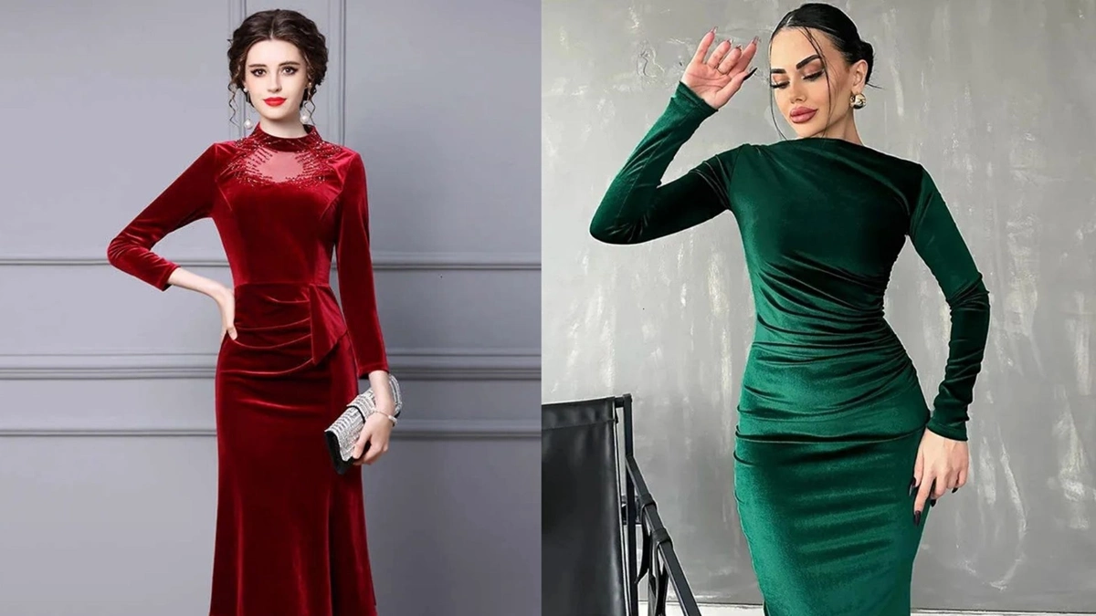 لباس مجلسی مخمل ترند 2026