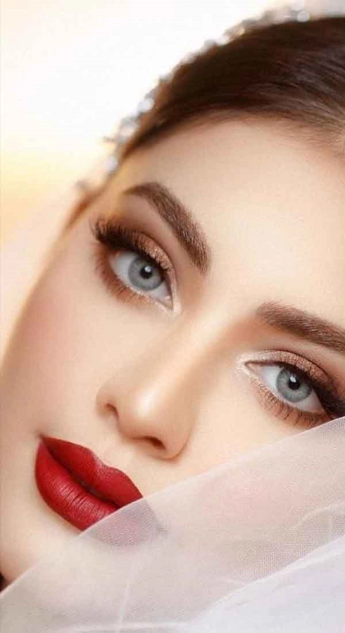 مدل آرایش چشم لایت اروپایی 15