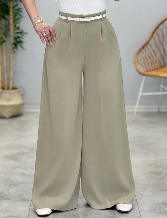 مدل شلوار پارچه ای گشاد 21