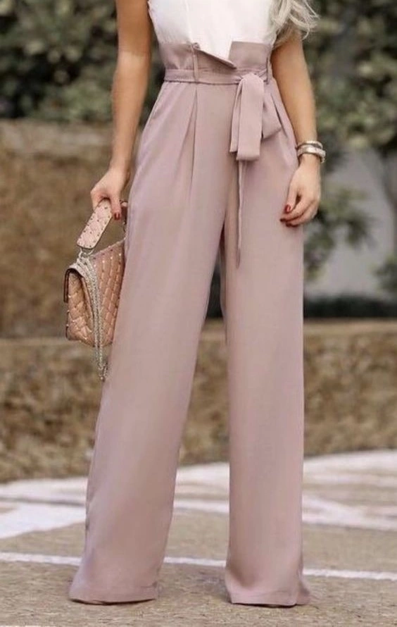مدل شلوار پارچه ای گشاد 22