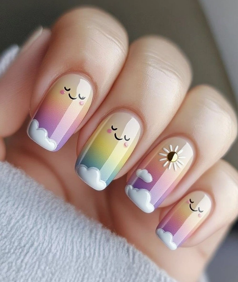 مدل طراحی ناخن بهاری 8