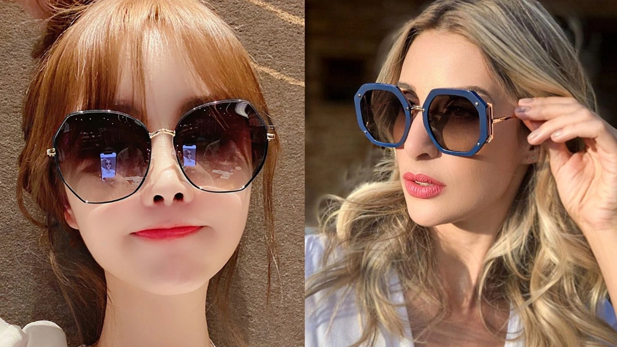 مدل عینک آفتابی چند ضلعی