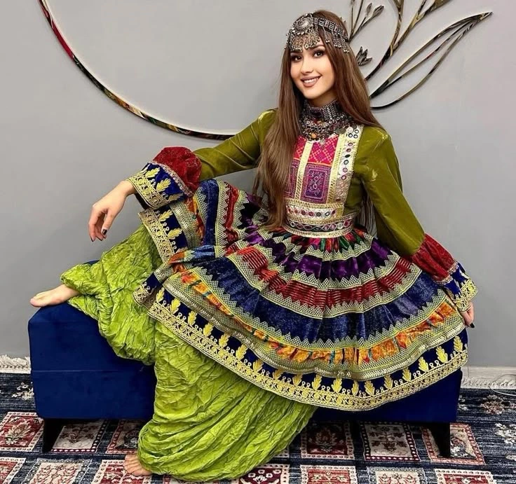 مدل لباس افغانی سنتی 2