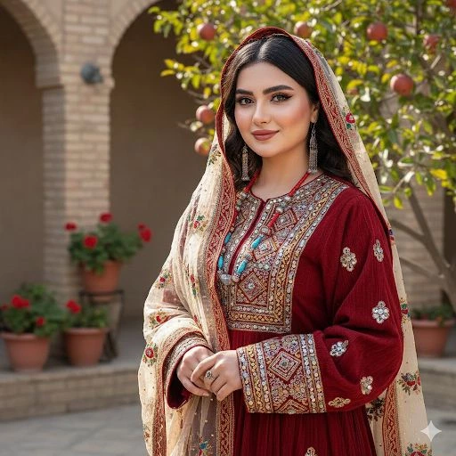 مدل لباس افغانی سنتی 8