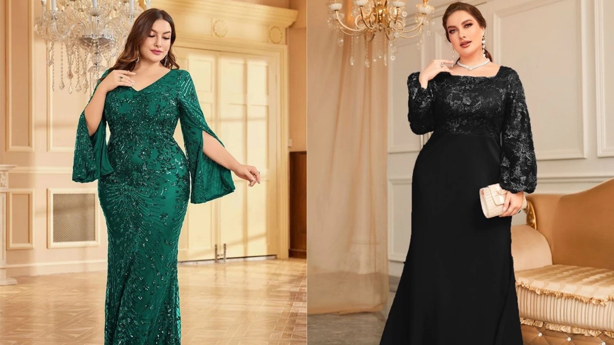 مدل لباس مجلسی مناسب برای افراد چاق