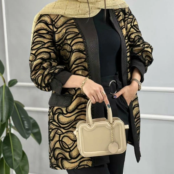 مدل مانتو ژاکارد مجلسی 13