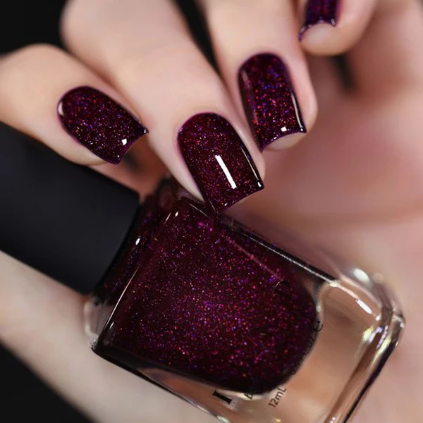 مدل ناخن قرمز یا زرشکی لاکچری 30