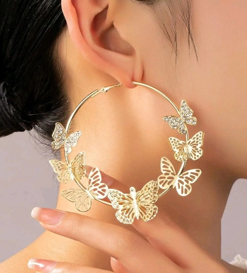 مدل گوشواره حلقه ای بزرگ 1