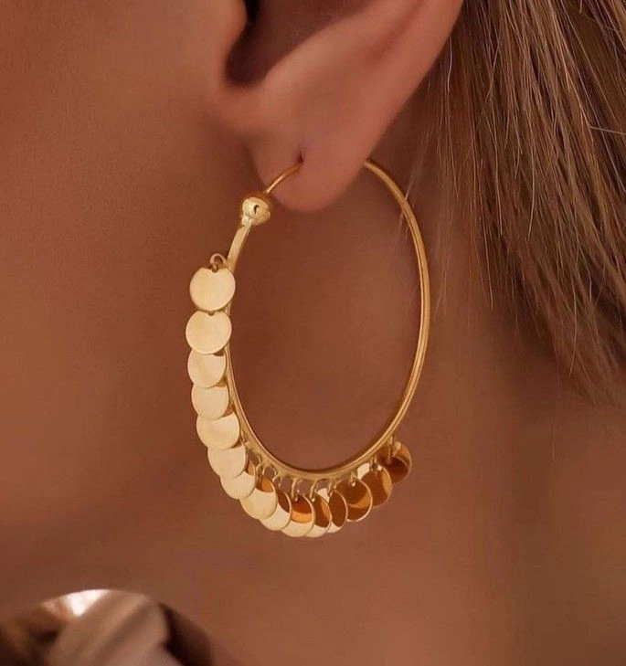 مدل گوشواره حلقه ای بزرگ 10
