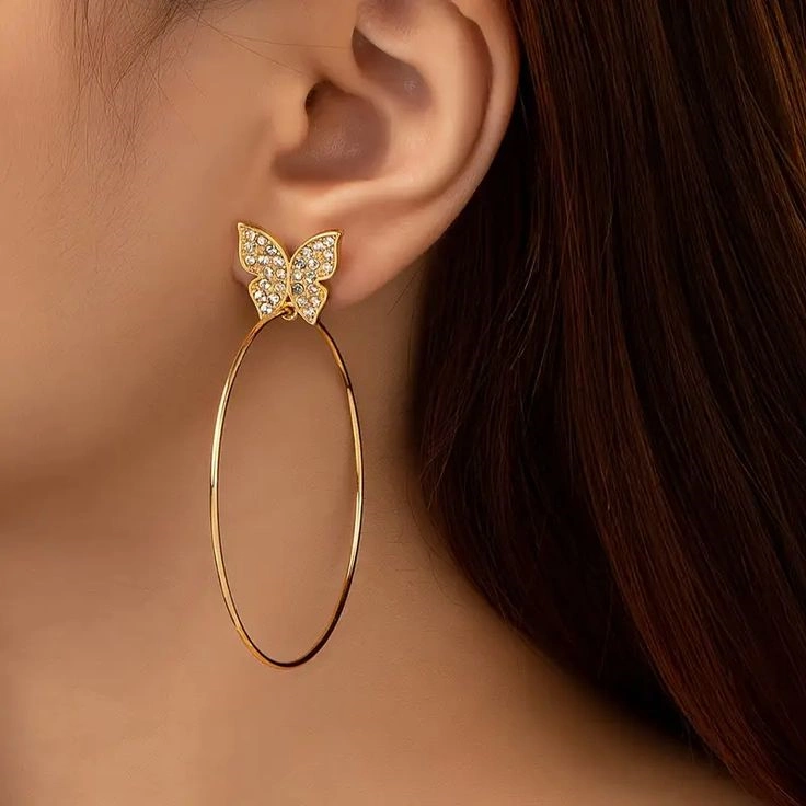 مدل گوشواره حلقه ای بزرگ 19