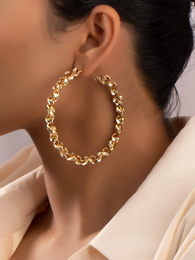مدل گوشواره حلقه ای بزرگ 2