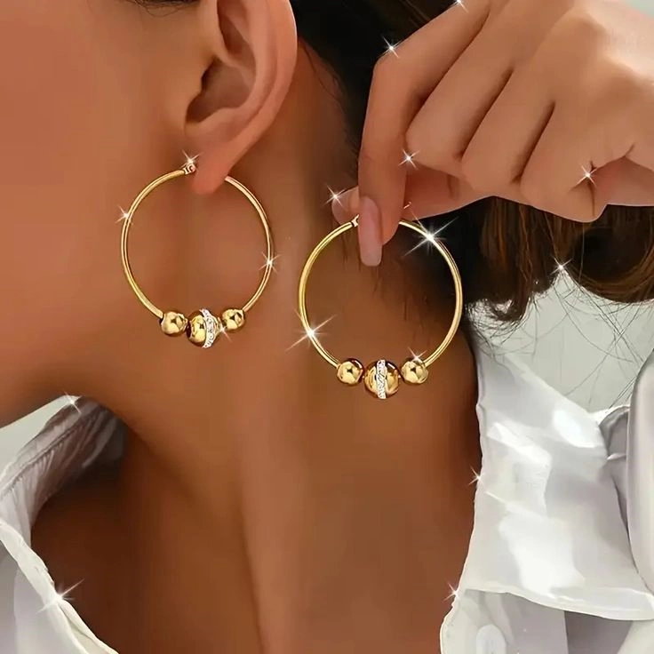 مدل گوشواره حلقه ای بزرگ 23