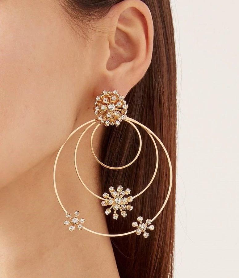 مدل گوشواره حلقه ای بزرگ 25