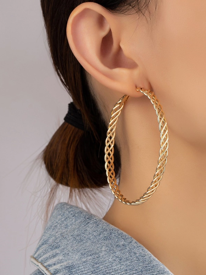 مدل گوشواره حلقه ای بزرگ 5