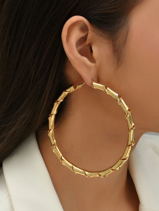مدل گوشواره حلقه ای بزرگ 6
