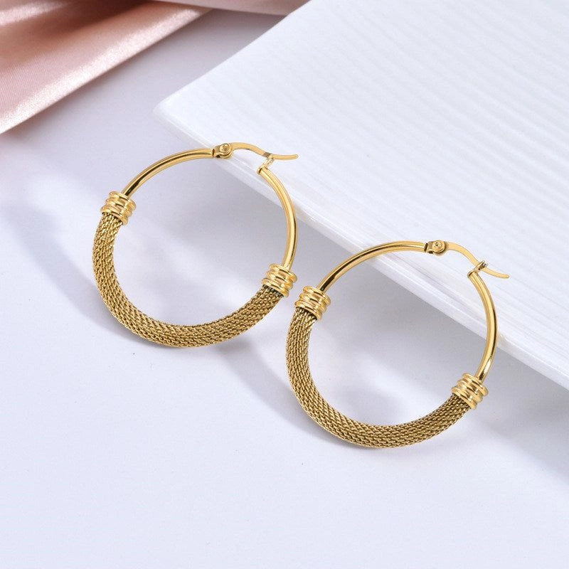 مدل گوشواره حلقه ای بزرگ 9