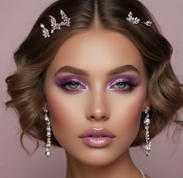 مدل آرایش چشم شاین 12