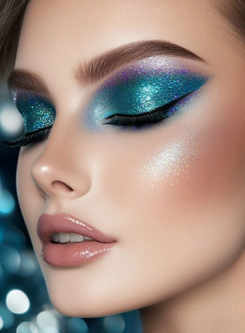 مدل آرایش چشم شاین 4