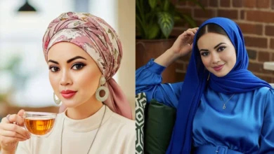 مدل بستن شال به سبک های جدید