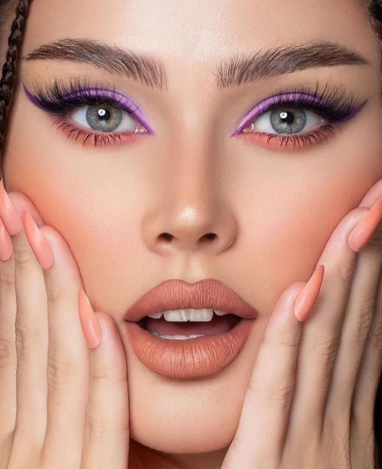 مدل خط چشم رنگی و گرافیکی 17