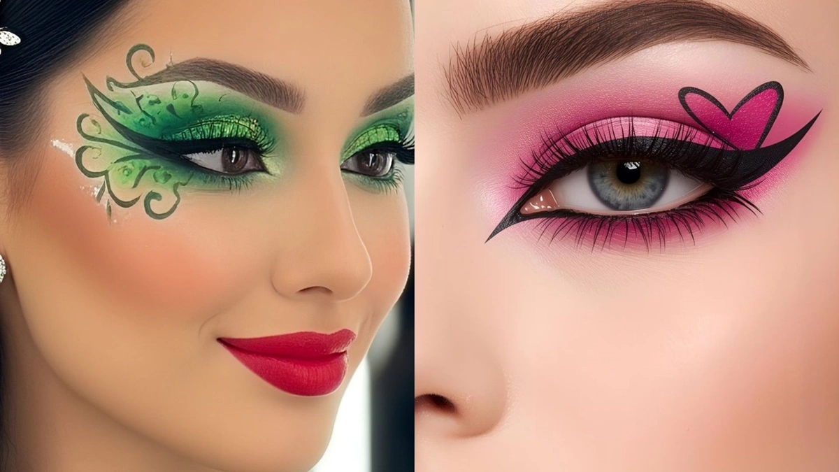 مدل خط چشم رنگی و گرافیکی