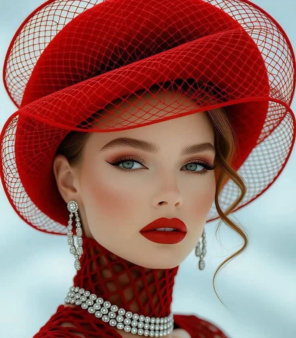 مدل رژ لب قرمز و مخملی 21