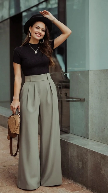 مدل شلوار بگ پارچه ای 8