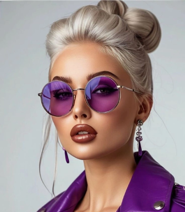 مدل عینک افتابی شیشه رنگی 4