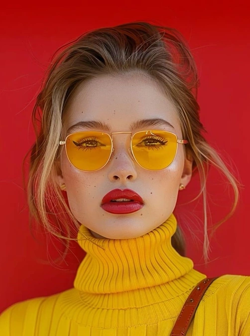 مدل عینک افتابی شیشه رنگی 9