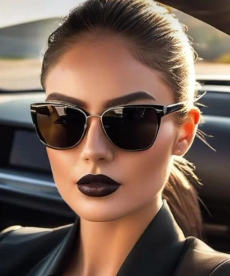 مدل عینک دودی گربه ای 9