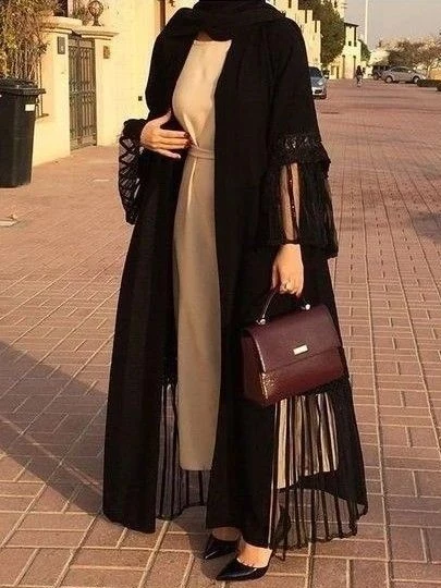 مدل مانتو عبایی خلیجی 25