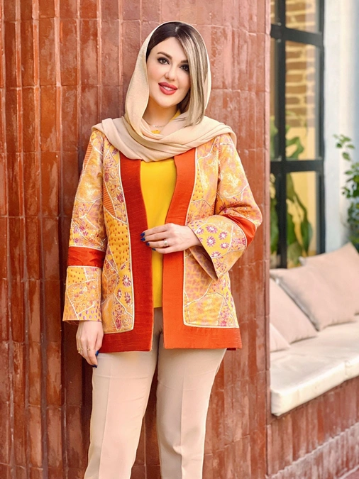 مدل مانتو کتی ژاکارد 12