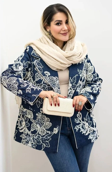مدل مانتو کتی ژاکارد 20