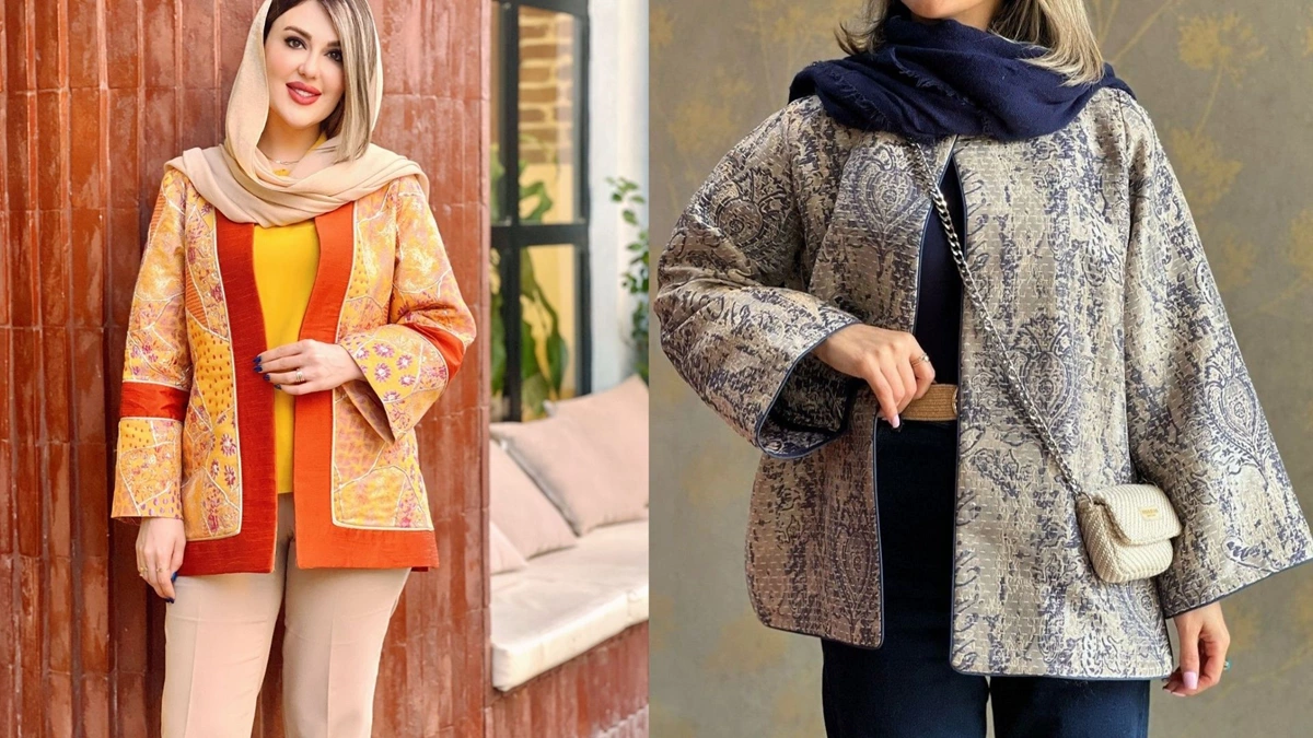 مدل مانتو کتی ژاکارد
