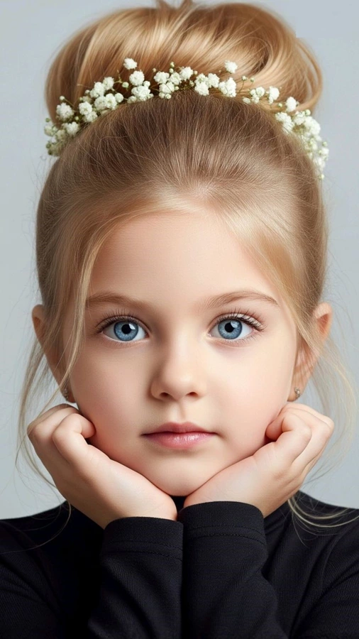 مدل موی بچگانه برای عروسی 3 مدل موی بچگانه برای عروسی 3