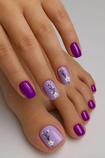 مدل پدیکور و ناخن پا 5