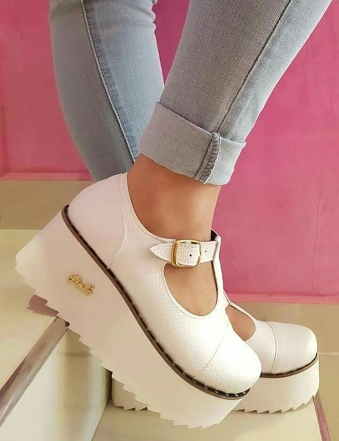 مدل کفش پاشنه پهن لژدار 7