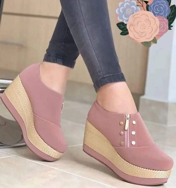 مدل کفش پاشنه پهن لژدار 8