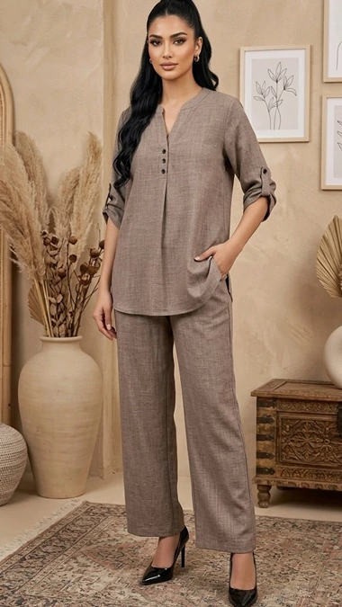 استایل شلوار لینن 1