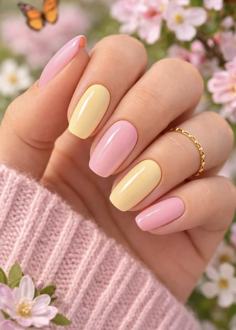 مدل ژلیش ناخن کوتاه 1